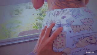 Өгей әкесі пайдаланады СВЕРКАЯ С хвостиком ТАМАША / БЕРЕТ СҮТ CU - SEXDOLL520