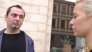 HUNT4K. Babe je bolan ljubimec in se odloči, da imajo seks z neznancem